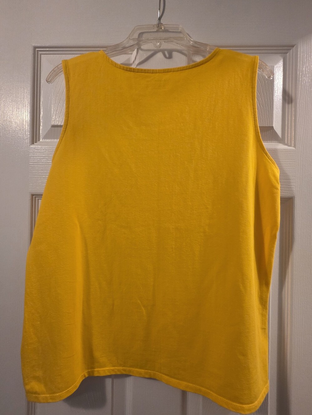 Coldwater Creek - Women's Yellow Scoop Neck Tank Top - Picture 2 of 3